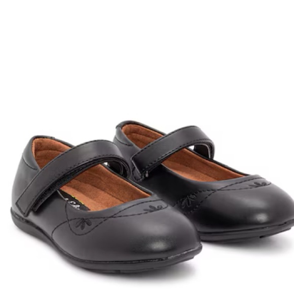 Girls Black Dress Shoes- Size 2